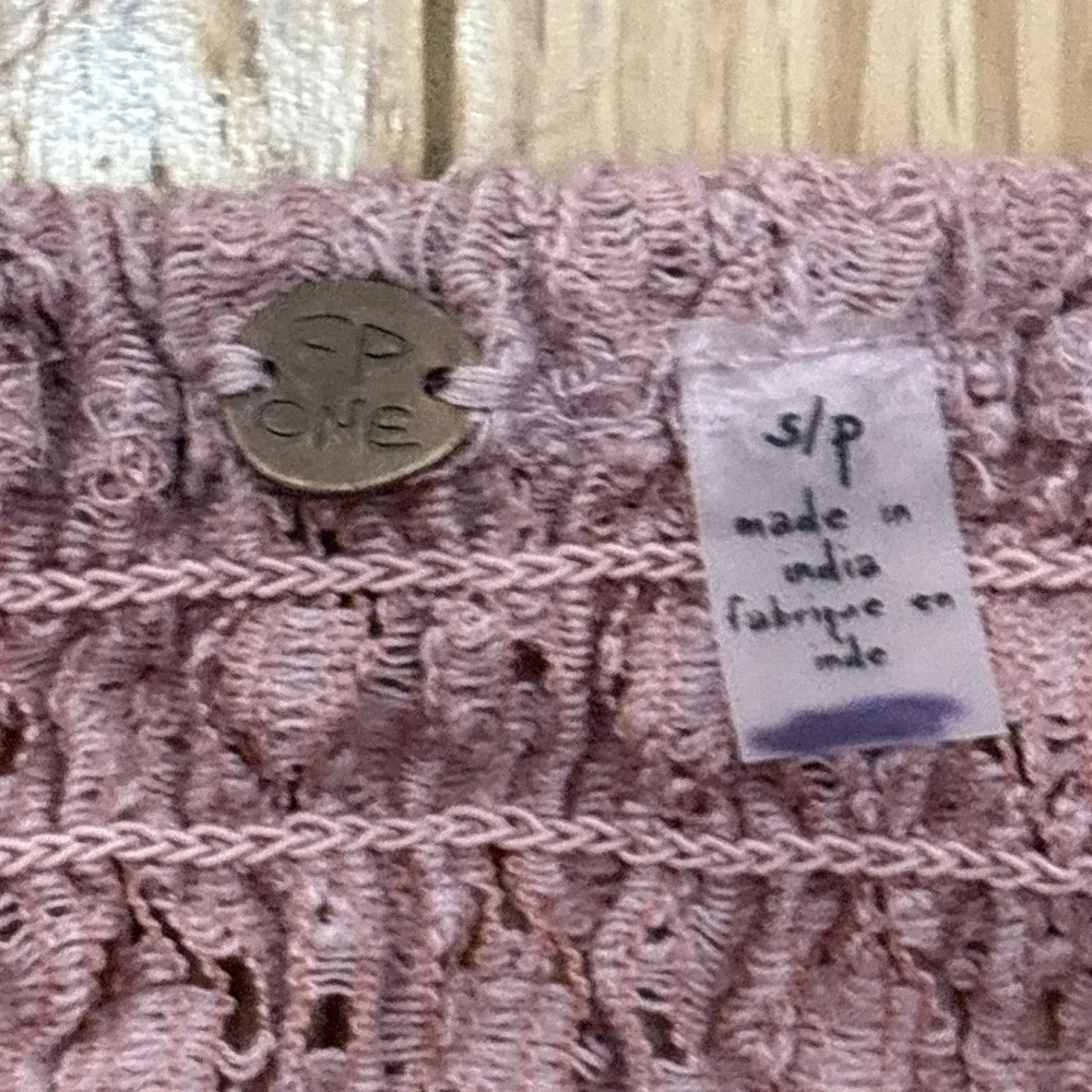 Free People Adella Crochet Lacey Bra Mauve Pink‎ Romantic Boho Festival - Small